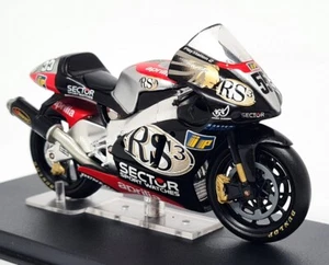 Motocicleta modelo Deagostini 1/24 - Aprilia RS3 Regis Laconi 2002 - Imagen 1 de 4