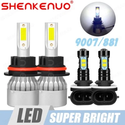 Combo de faros LED altos/bajos 9007 + 881 faros antiniebla para Dodge Stratus 2001-2005 Foto 1 de 4