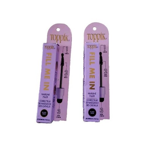 Toppik Fill Me In Hairline Filler Lot of 2 5g Each Color Black | eBay