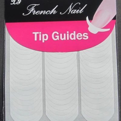 SENZA MARCA NAIL FRENCH ART ADESIVE LUNETTE PER MANICURE BIANCHE nn
