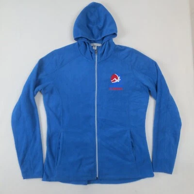 USA Climbing Port Authority Hoodie Womens Large Blue Full Zip Fleece Sweatshirt - Image 1 of 4