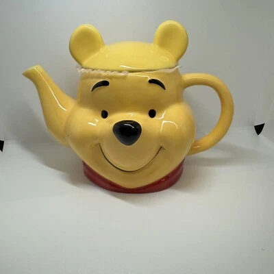 Zrike Walt Disney Winnie the Pooh Bear Head Bust Ceramic Teapot New - Image 1 of 4