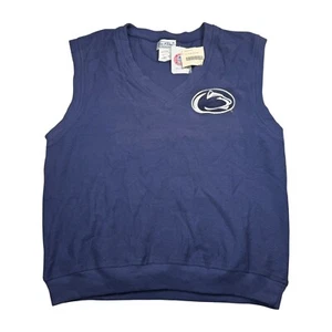 Vintage 90’s PSU Penn State Nittany Lions Logo Sweater Vest Sz L Made In USA - Picture 1 of 7
