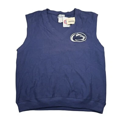 Chaleco Suéter Vintage Años 90 PSU Penn State Nittany Lions Logo Talla L Hecho en EE. UU. Foto 1 de 4