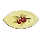 Russ Berrie & Company Apple Tree Branch Country Painted Serving Dish Redware