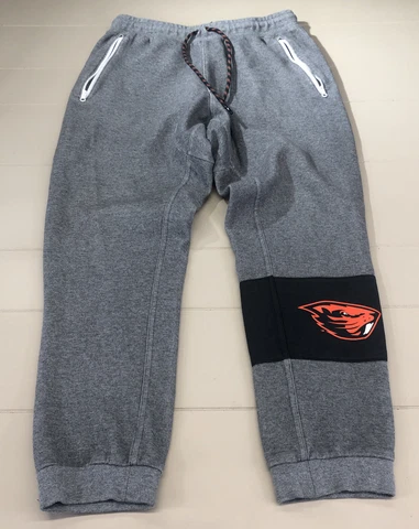 Nike OSU Beavers Oregon State Athletic Pants Mens Medium Gray Fleece Football Cover