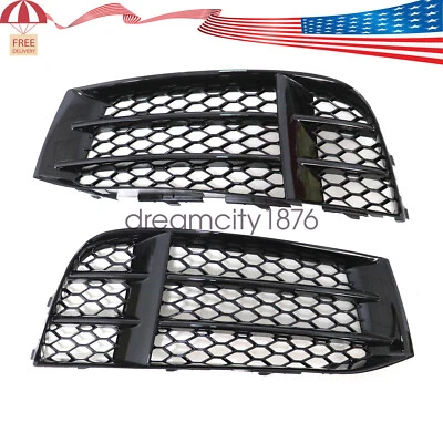 Parachoques delantero cubierta luz antiniebla parrilla apto para Audi RS5 8T0807682F 8T0807681F EE. UU. Foto 1 de 4