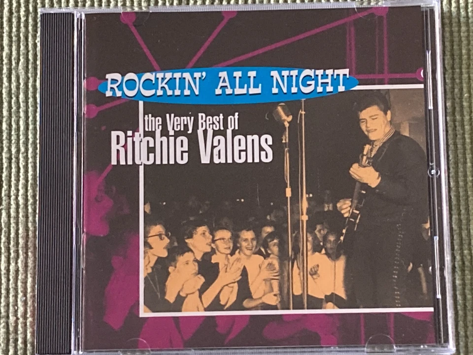 RITCHIE VALENS ROCKIN' ALL NIGHT THE VERY BEST OF 22 TRACK CD FREE SHIPPING - Image 1 of 2