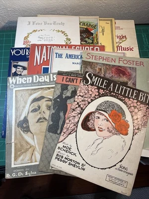 Lot of 11 Sheet Music  1930s 1940s 1950s - Image 1 of 4