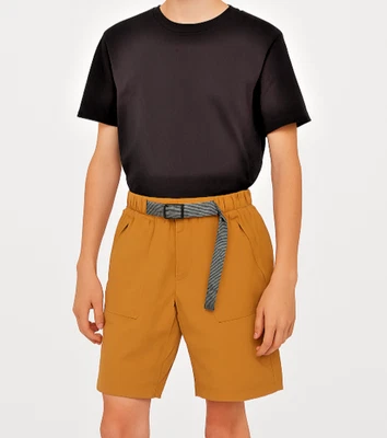 Lululemon Lab Viha Shorts – Pumpkin | Boys | Zip Pockets + Matching Belt - Image 1 of 4