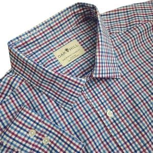 Camicia uomo Oak Hill a quadri facile elasticizzata vestibilità classica bottoni 19 37/38 - Foto 1 di 11