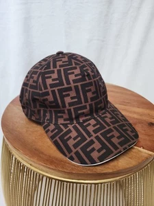 Fendi FF Zucca Print Baseball Cap - Authentic - Picture 1 of 9