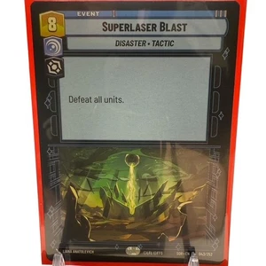 Superlaser Blast Star Wars Unlimited Leggendario Regolare SOR 043/264 NM - Foto 1 di 2