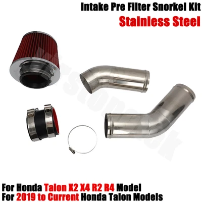 Intake Pre Filter Snorkel Kit Air Filter For Honda Talon X2 X4 R2 R4 1000R 1000X - Image 1 of 4
