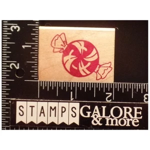 SONLIGHT IMPRESSIONS RUBBER STAMPS GS1065-D GINGERBREAD PEPPERMINT CANDY #T19 - Picture 1 of 2