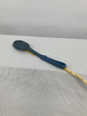 Pampered Chef 13" Nylon Slotted Spoon - Blue | USA - Image 1 of 4