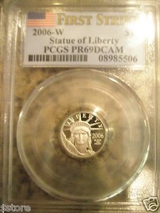 2006-W $10 PCGS FS PR69DCAM PLATINUM STATUE OF LIBERTY  - Picture 1 of 6