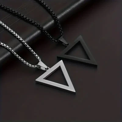 Colgante Triangular De acero inoxidable preto Accesorios - Imagem 1 de 2