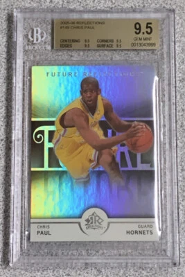 Chris Paul 2005-06 UD Reflections RC Rookie /1499 BGS 9.5 TRUE GEM MINT - Image 1 of 4