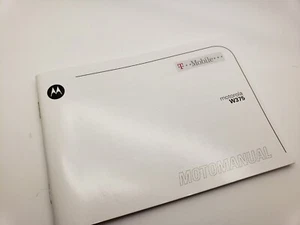 Nowa Motorola W375 Angielska instrukcja obsługi T-Mobile Markowa UK3POST - Zdjęcie 1 z 2