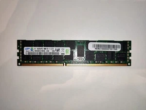 Samsung 16GB 2Rx4 PC3-10600R 09-11-E2 DDR3 1333 Server RAM M393B2G70BH0-CH9 - Bild 1 von 1