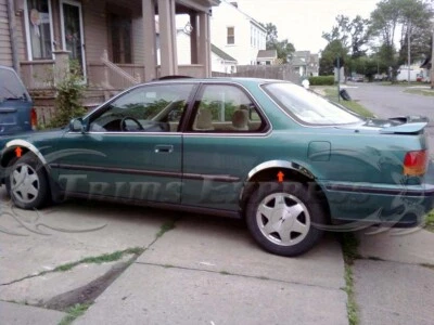 for:1990-1993 Honda Accord 2Dr Coupe Stainless Fender Wheel Well Trim 4Pc 2" - Image 1 of 4