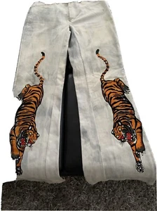 Faded Glory Tiger Bell Bottoms Very Rare Vintage Size 31/11 - Picture 1 of 12