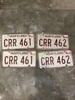 2 Vintage Pairs Of Maryland License Plates 1980