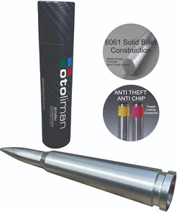 BULLET ANTENNA 50 CAL CALIBER for CHEVY GMC TRUCK SUV SILVERADO SIERRA DENALI - Picture 1 of 7