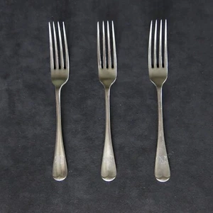 Victorian Rattail Dessert Forks "Venetian Silver" Deykin & Sons, Birmingham - Picture 1 of 3