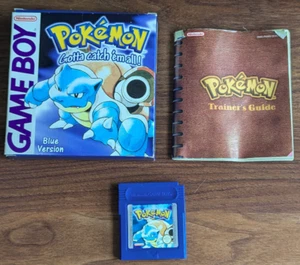 Pokemon Versión AZUL - Juego Game Boy PAL, en caja y original con guía de entrenador - Imagen 1 de 17