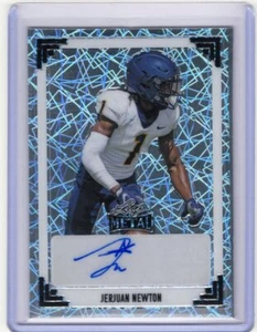 2024 Leaf Metal #91A-JN2 Jerjuan Newton 91 Blatt Autogramme Laser Silber #/6 - Bild 1 von 2