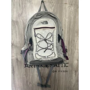 The North Face Borealis Backpack Silver Purple Hiking Utility Camping Outdoor - Picture 1 of 15