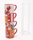 Temp-Tations Christmas Mugs Reindeer Hot Cocoa Mugs, Coffee, Tea, Hot Cider NIB!