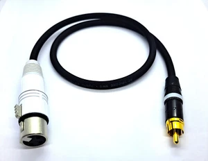 Cable de audio RCA Neutrik en XLR hembra blanco vers. Longitudes - Imagen 1 de 1