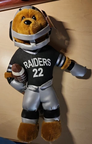 Vintage Rare NFL Oakland Raiders NWT Plush Bear 16” Nanco NEW Cover