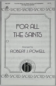 For All the Saints Robert Powell SATB Chorus Organ Handbells Sheet Music Hinshaw - Picture 1 of 5