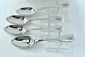 Fabulous 4 Irish William IV Solid Silver Table Spoons James England Dublin 1831 - Picture 1 of 18
