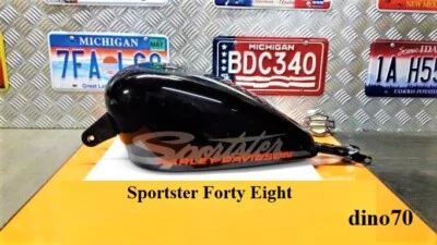 Harley Davidson serbatoio peanut benzin originale Sportster 883 1200 Forty Eight - Immagine 1 di 4