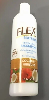 Champú Flex Naturals coco hibisco revitalizante sin parabenos 16 OZ  Foto 1 de 4
