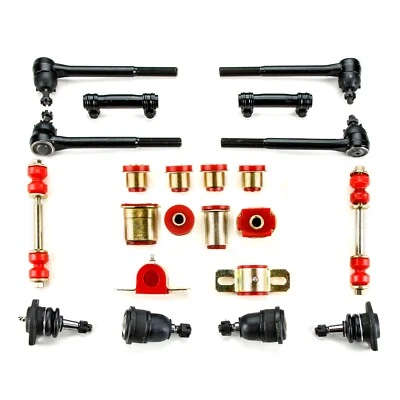 Красный полиэтиленовый комплект для восстановления передней подвески овальный подходит для Pontiac GTO LeMans 1971 1972 годов выпуска - Изображение 1 из 4