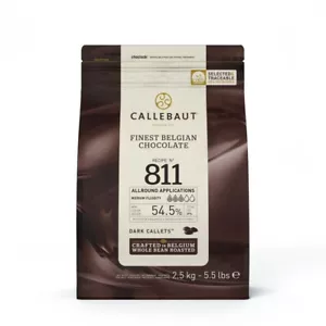 Callebaut Dark 811 Belgian Chocolate Buttons - 2.5kg - Picture 1 of 1