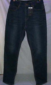 DNM Supply & Industry New Insolated Blue Jeans Dark Size 76 = About 32 Waist - Picture 1 of 17