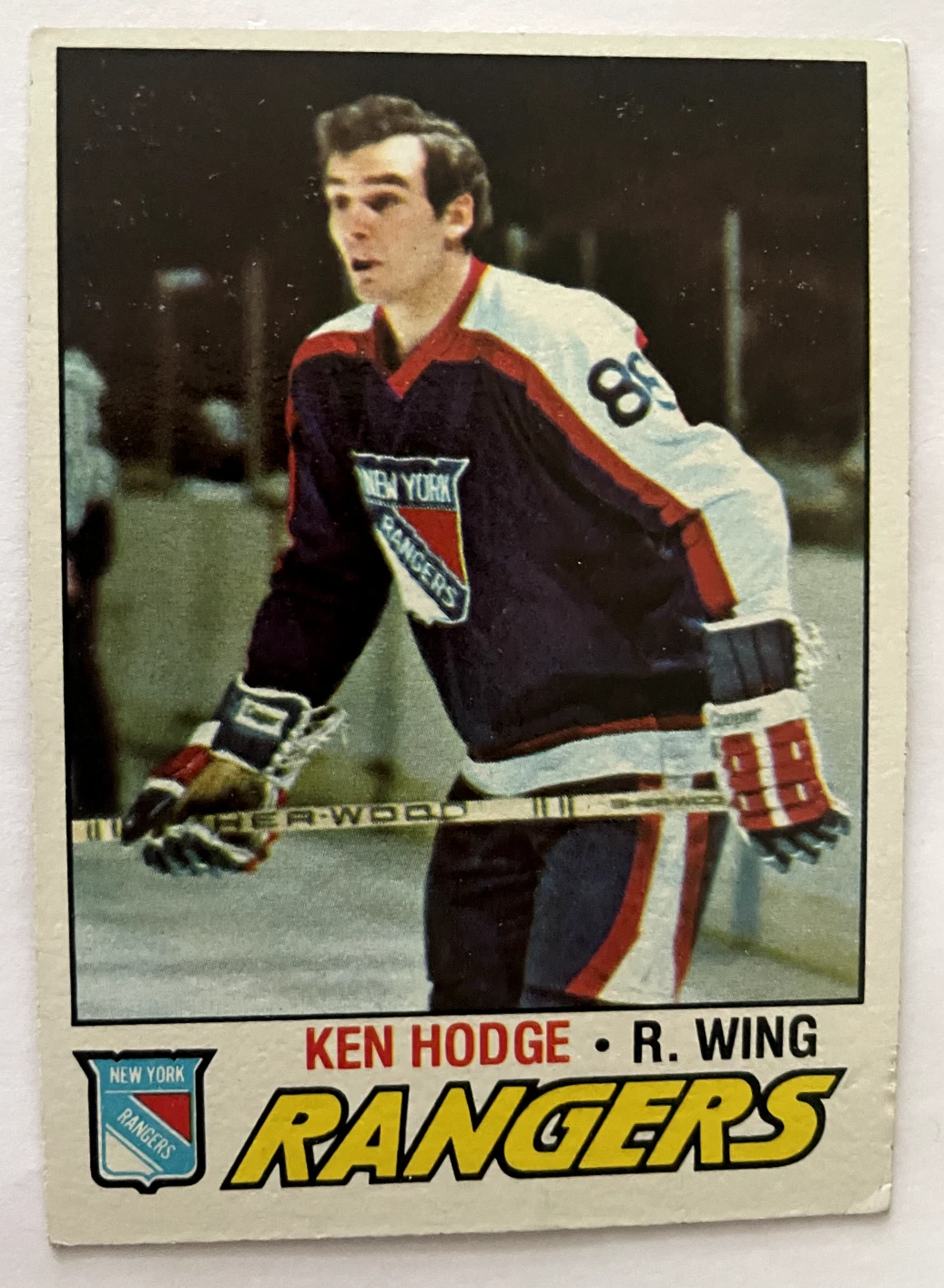 1977-78 Topps Hockey #192 Ken Hodge - New York Rangers