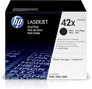 Cartucce toner LaserJet ad alta resa originali e originali HP Q5942XD 42X (CONFEZIONE DA 2) - Foto 1 di 8