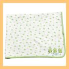 ❤️Just One Year Best Friends Frog White Green Cotton Receiving Blanket 24x34❤️