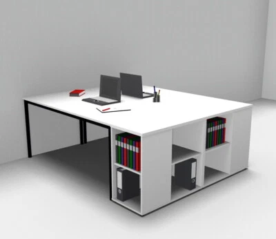 Doppelarbeitsplatz DH2 Schreibtisch für 2 Personen Doppelschreibtisch - Bild 1 von 4