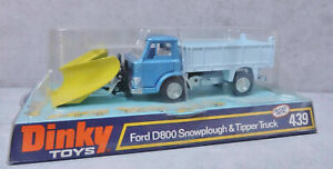 Dinky Toys 439 Ford D800 Snow Plough Light Metallic Blue Cab V Near Mint Boxed
