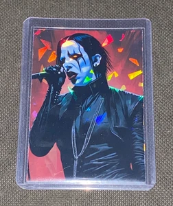 Marilyn Manson Custom Holofoil Refractor Prizm Trading Card  (cd, poster merch) - Picture 1 of 4