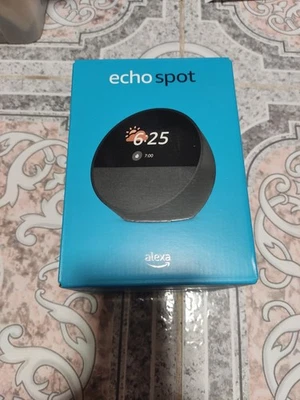 Amazon Echo Spot (2024) Lautsprecher, Smart Speaker, Wecker, Alexa, Schwarz - Bild 1 von 2